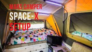 Mars Campers: Space X Main Tent Set-Up Tutorial
Mars Campers dual fold camper - Space X.
This camper is designed for the growing family and for those who cannot let go of the utmost comfort no matter how remote the camping site is. This camper has the biggest bed, lounge, kitchen and volumetric storage in its category.
The setup is very easy and straightforward, however we expelain every single step, so even if never setup a camper before you will be a pro in no time after watching this video. Mars Campers: Space X Main Tent Set-Up Tutorial