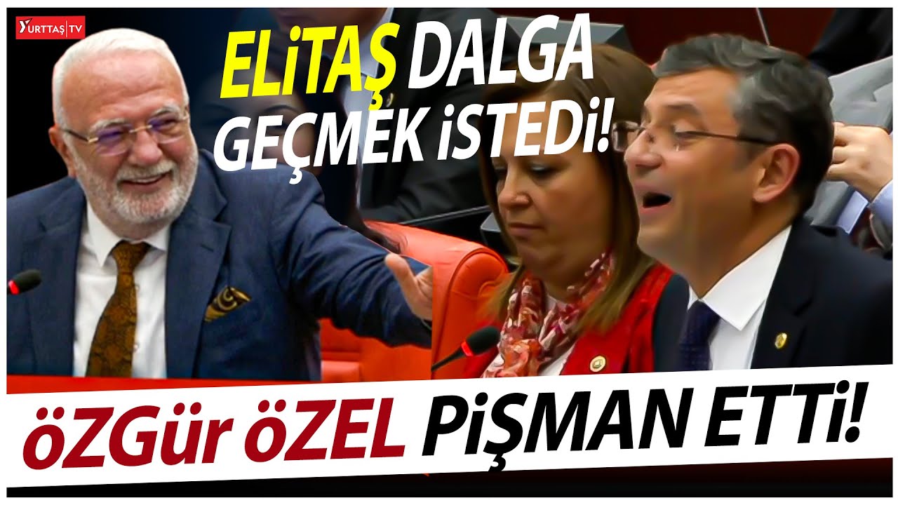 AKP'li Elitaş dalga geçmek istedi, Özgür Özel pişman etti!