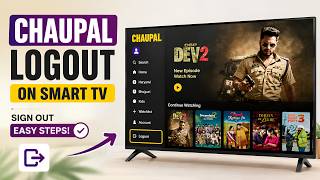 How to Logout from Chaupal App on Smart TV ⚡ | Sign Out Chaupal Account Easily