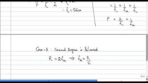 Numerical - Silvering of Lens