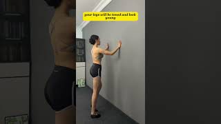 One Wall, Full-Body Workout—Simple but Powerful! #exercise #abs#sports