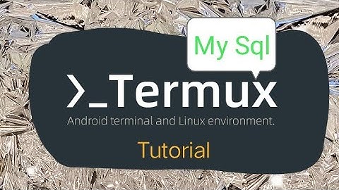 how to use my SQL using termux in Android/ 🙂easy way