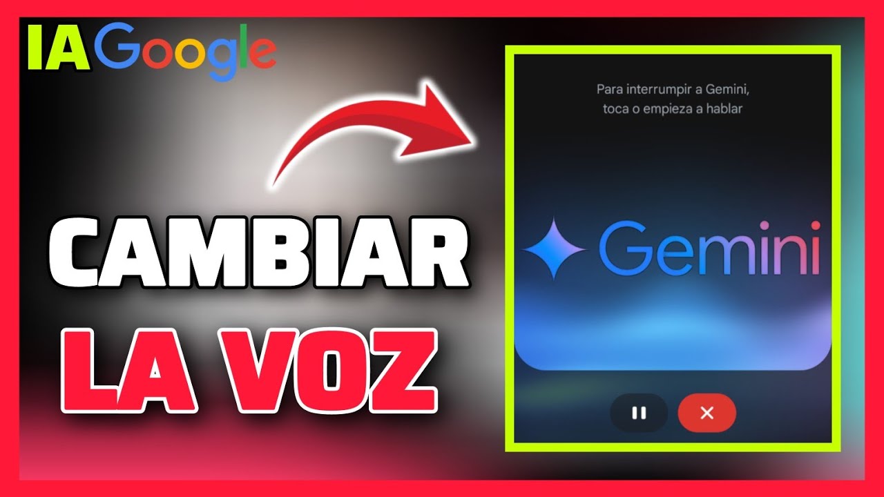 Cómo cambiar la voz de "Gemini" IA De Google!? Mr Lugo enseña - YouTube