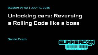 Unlocking cars Reversing a Rolling Code like a boss