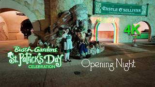 Opening Night St Patrick s Day Celebration at Busch Gardens Williamsburg full walkthrough 2026 4K