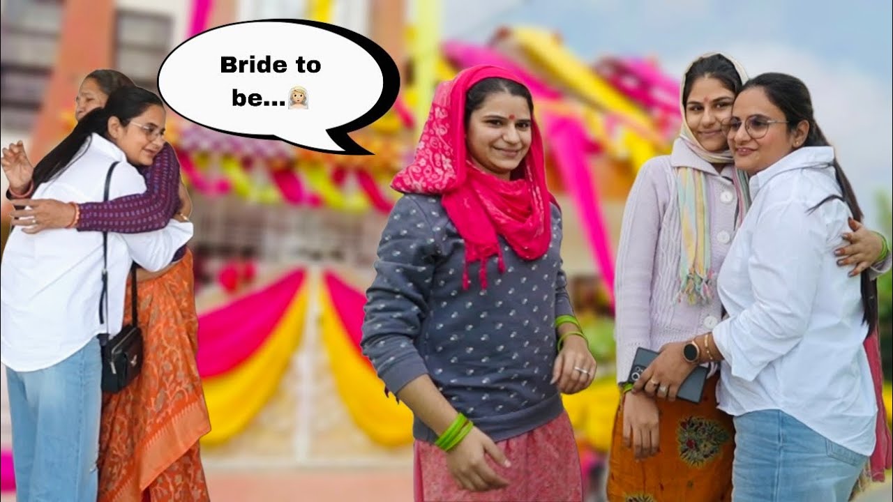 Finally hum pahunch gye shadi me ☺️||| ye hai hamari bride to be…👰🏼 || 