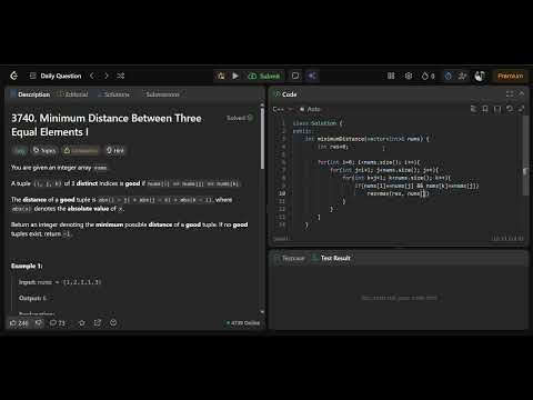 Leetcode 3740 || leetcode daily 10-04-2026 || C++ solution