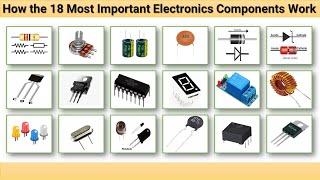 18 Basic  Electronics Components and their functions @CircuitInfo  #electrical #diy #like