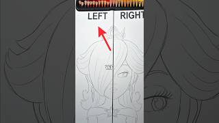 Rosalina drawing LEFT HAND VS RIGHT HAND