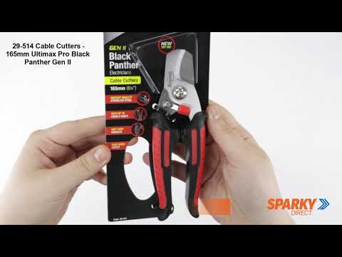 29-514 | Cable Cutters - 165mm Ultimax Pro Black Panther Gen II