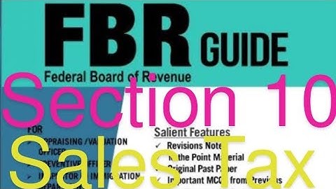 Section 10 of Sales Tax Act,1990. How to get Refund of Input Tax. inspector inland revenue interview