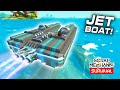 I Built an EXPENSIVE Gas Guzzling JET BOAT! (Scrap Mechanic Survival Ep. 10)