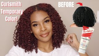 CURLSMITH HAIR MAKEUP IN RUBY RED! | CURL DEMO ON 3C/4A HAIR | SUPER HEALTHY AND EASY!