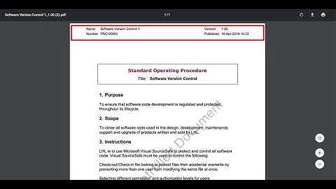 How to check-in a new version of a document in the isoTracker Document Control Software