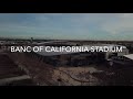 Los Angeles Memorial Coliseum and Banc of California Stadium 4k Drone