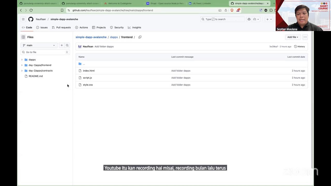 H - 3 Short course Build Simple Full Stack dApps - YouTube
