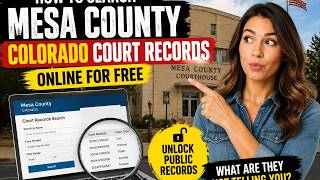 Information How to search Mesa Colorado County court records online for free Guide