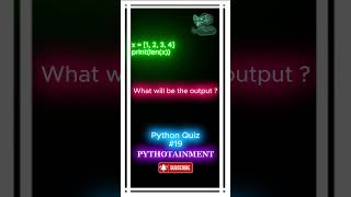 Test your python 🐍 skills! | Quiz-19| #shorts #ytshorts #viralvideo