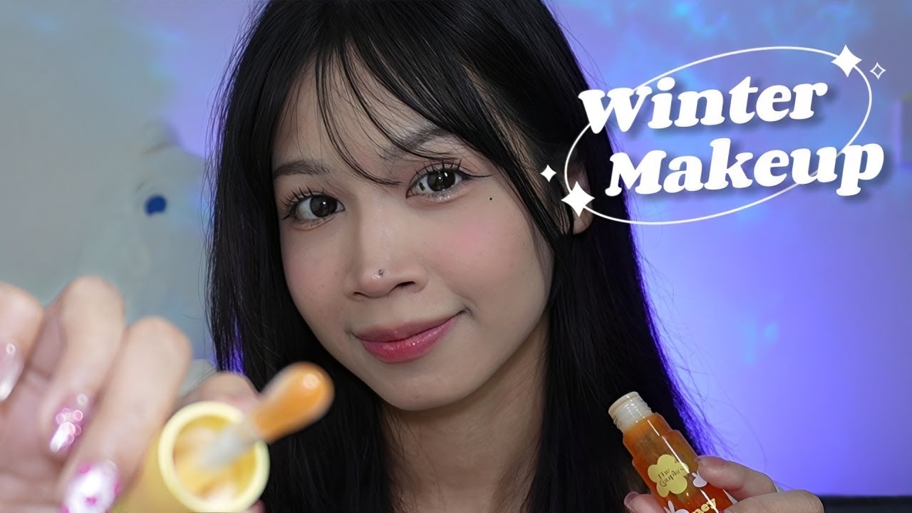 ASMR Doing Your Winter Makeup ❄️⛄️ Layered Sound