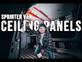 How I Made and Upholstered Marine Vinyl Ceiling Panels with LUAN Plywood in a DIY Sprinter VAN BUILD