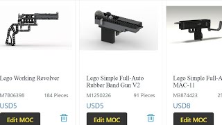 Lego Guns Instructions For Sale By Mistysun266