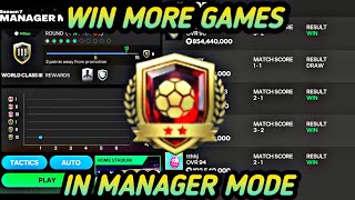 HOW TO WIN MORE MANAGER MODE GAMES| BEST TACTICS AND FORMATIONS FOR MANAGER MODE! FC MOBILE 24