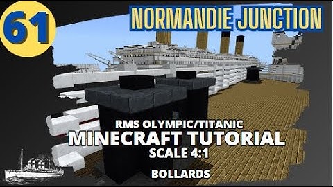 RMS Olympic/Titanic - 4:1 Scale - Minecraft Tutorial. PART SIXTY-ONE