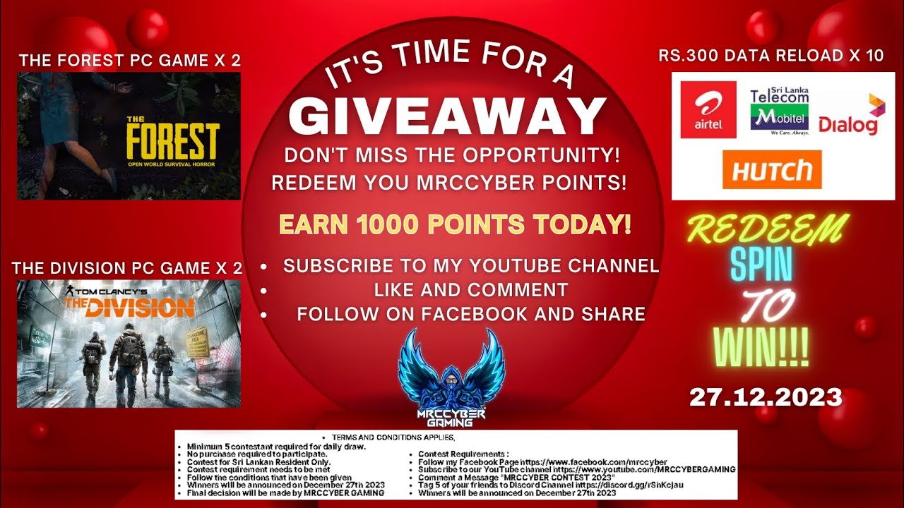 Time To Redeem your Points GIVEAWAY | ඔබේ ලකුණු මුදා ගන්න | # ...