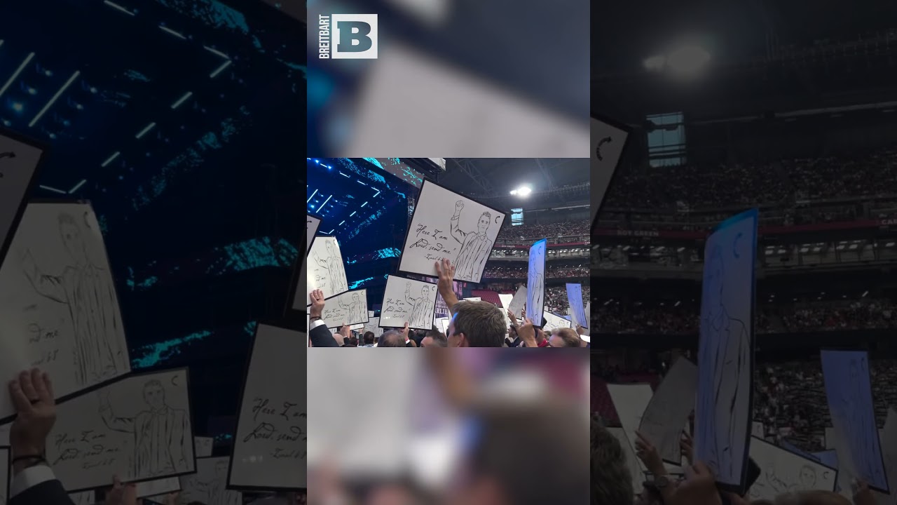 Signs Honoring Charlie Kirk Fill State Farm Stadium