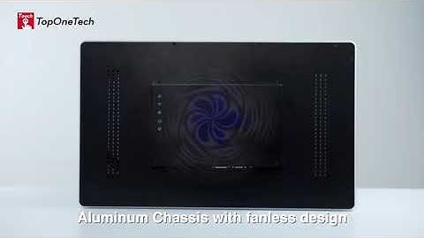 23 inch Capacitive Open Frame Touch screen Monitor with External Acrylic Led Bar  www.toponetech.cn