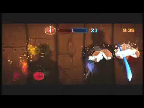 Fruit Ninja Kinect - Party Mode - Xbox Fitness