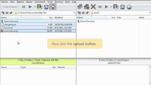 Uploading Files with FlashFXP
