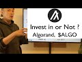 【Score Updated #1】Invest in or Not? - Algorand, $ALGO -
