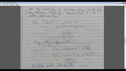 Sterling approximation, Introduction to M-B, B-E, F-D statistics