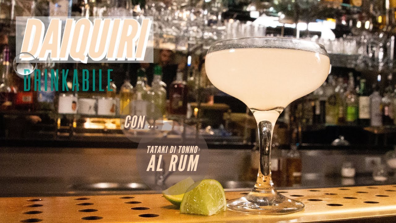 Daiquiri cocktail, la ricetta IBA con tonno flambé rum e lime Ricetta Cocktail & Food