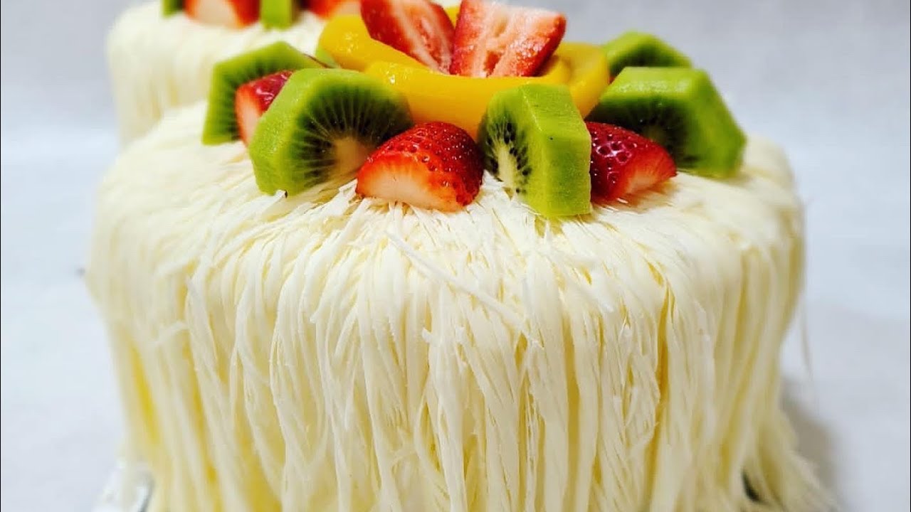 Saçak çikolata nasıl atılır ? Saçaklı pasta yapımı saçaklı decor yapımı
