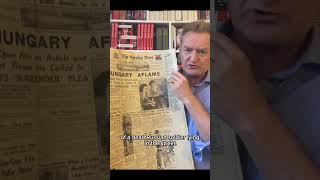 How to cover a complete news blackout. FRONT PAGE NEWS from 1956. #newspaper #coldwar