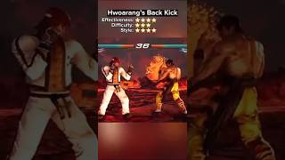 Hwoarangs Kick Arsenal Vs Johnny Cages Tornado Kick 540 Epic Kick Comparison