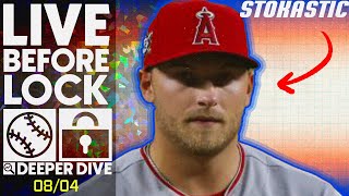 MLB DFS Picks Today 8\/4\/23: DraftKings \& FanDuel Baseball Lineups | Deeper Dive \& Live Before Lock