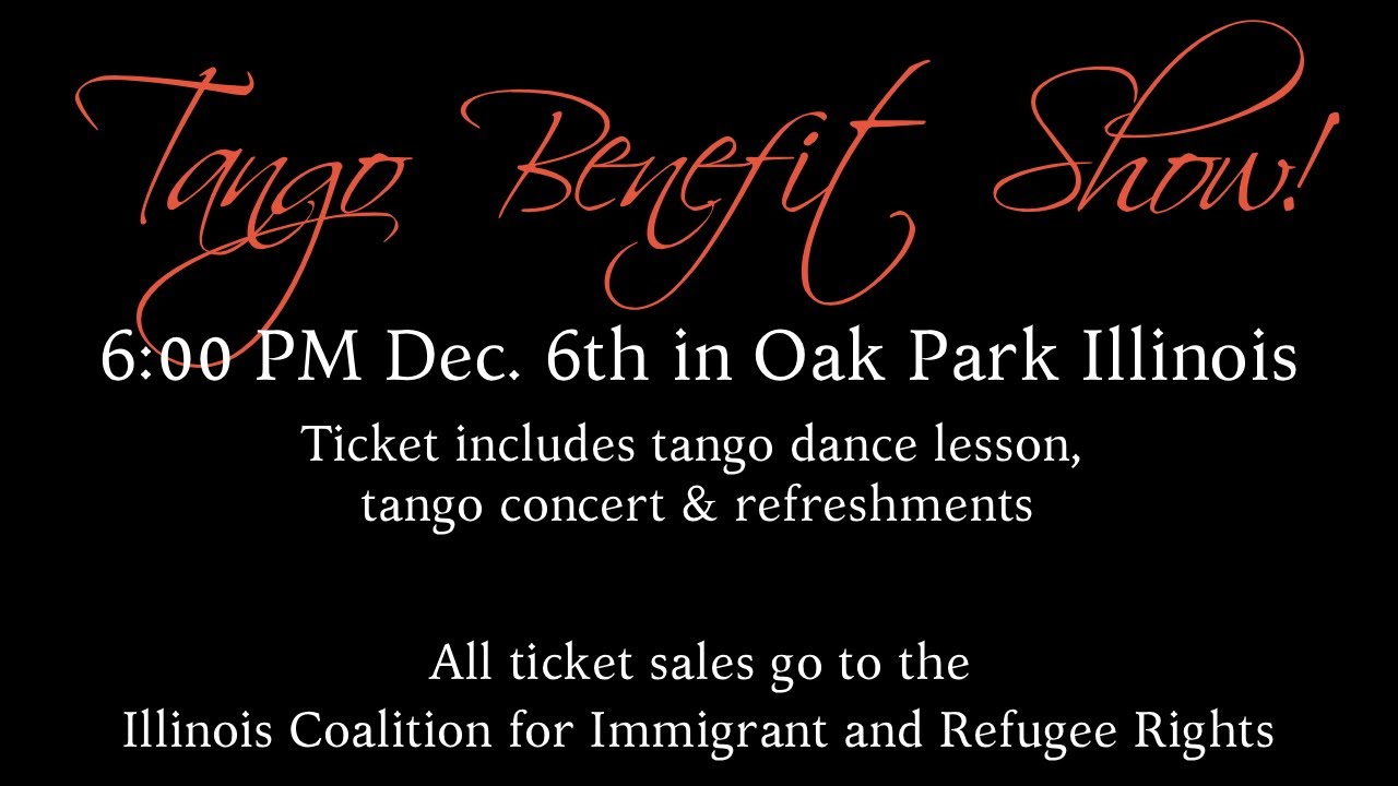 Promo for Illinois Coalition for Immigrant and Refugee Rights Fundraiser Show Dec. 6, 2025