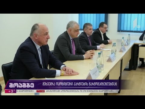 შეხვედრა ოპოზიციური პარტიების წარმომადგენლებთან