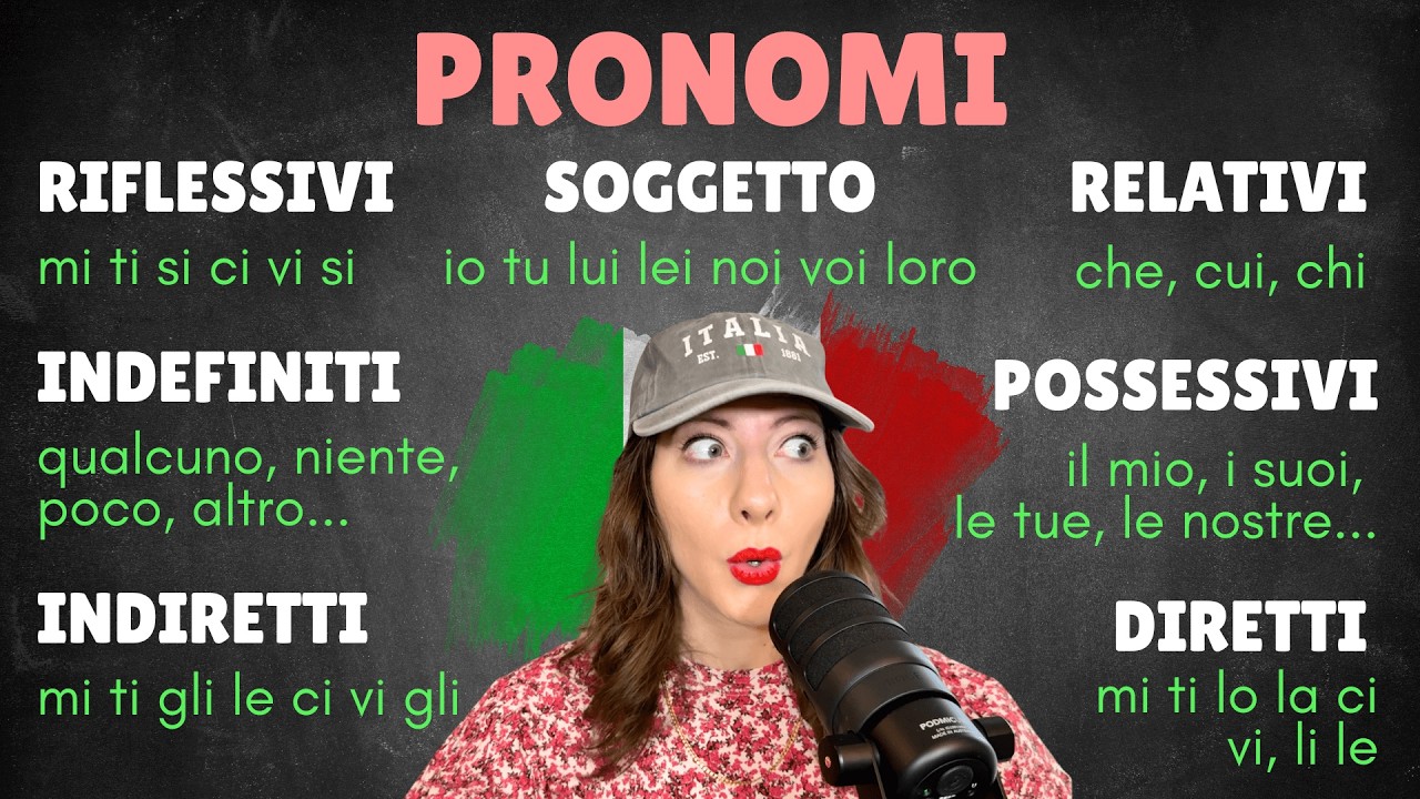 Come usare i PRONOMI in ITALIANO in meno di un'ora 🇮🇹 - GUIDA all’Uso Facile e Completa
