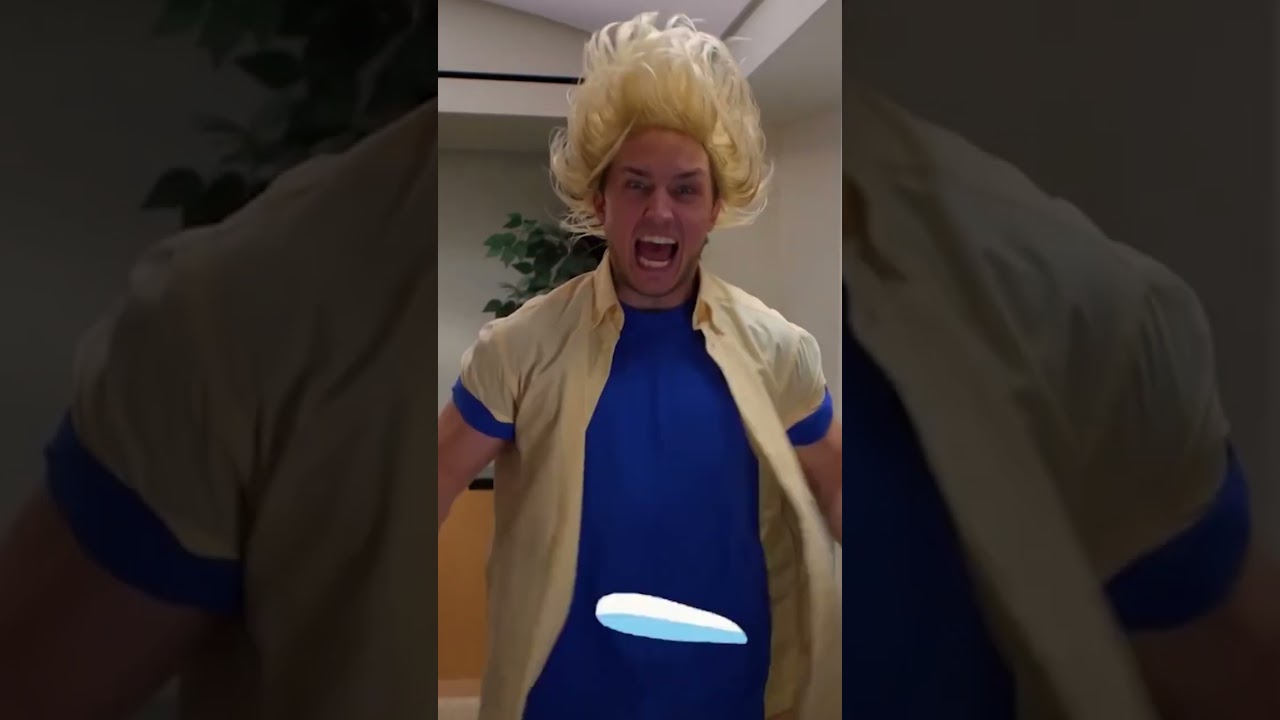 he goes super sayan to open a door