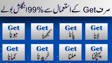 8 Uses of "Get" as Main Verb | Uses of "Get" Part 2 | Spoken English Language Course