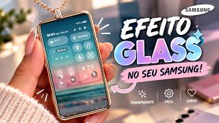 🔥SAIU!🔥COMO DEIXAR O PAINEL DE CONTROLE DO SAMSUNG COM EFEITO LIQUID  GLASS! iOS 27 na One UI 8.5 screenshot 4