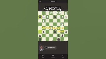 Day 73 of daily challenge #playchess #chessnotcheckers #games #chessandcheckers #puzzle