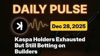 Kaspa Daily (Dec 28) - Kaspa Holders Exhausted But Still Betting on Builders
