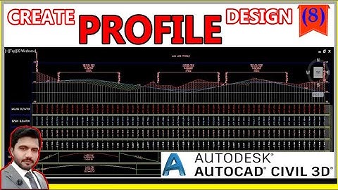 How to Create Road Profile in AutoCAD Civil 3D Road Design Profile  on Existing Profile Urdu/Hindi