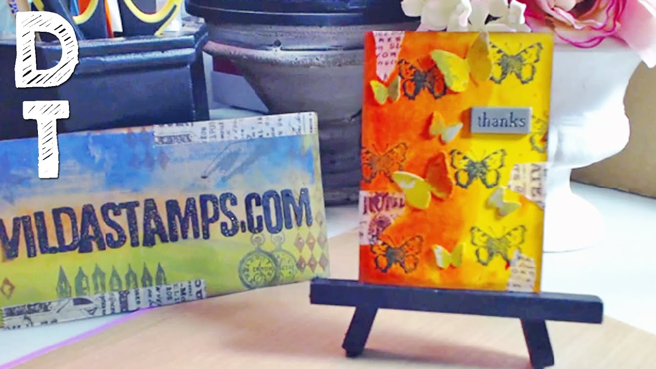 Vilda Stamps DT Project - Butterflies ATC