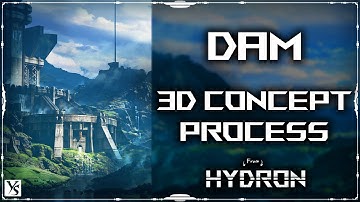 I Built a Brutalist Dam in 3D – Timelapse #DigitalArt #3DModeling #CGArt #ArtProcess #yunisseyfan